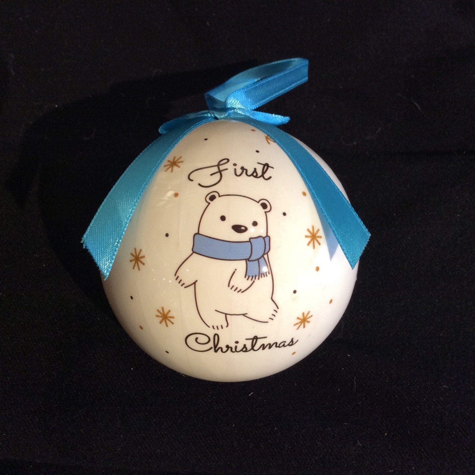 **First Christmas Ball Orn. - Blue