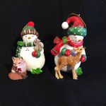 Snowman w/Animals Orn. 2A