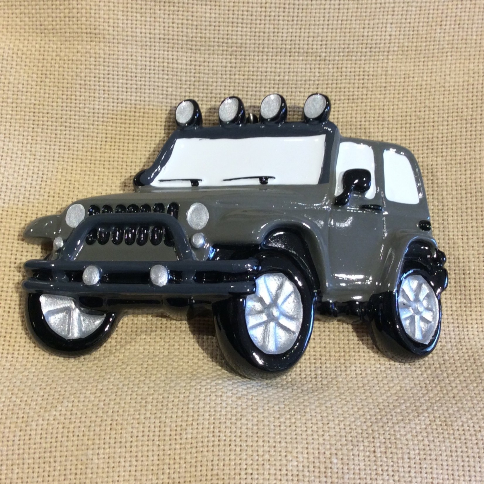 Jeep Ornament - Grey