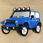 **Jeep Ornament - Blue