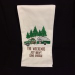 **Weekends Tea Towel