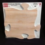 Puzzle Plaque - Light Faux Wood (No Photo)