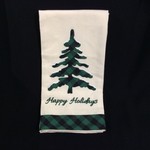 Happy Holidays Applique Tea Towel