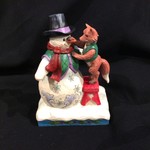 Jim Shore - 8” Snowman with Fox