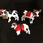 Christmas Cow Orn 3A