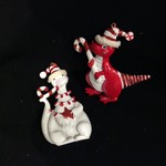 * Peppermint Dinosaur Orn 2A (White only)