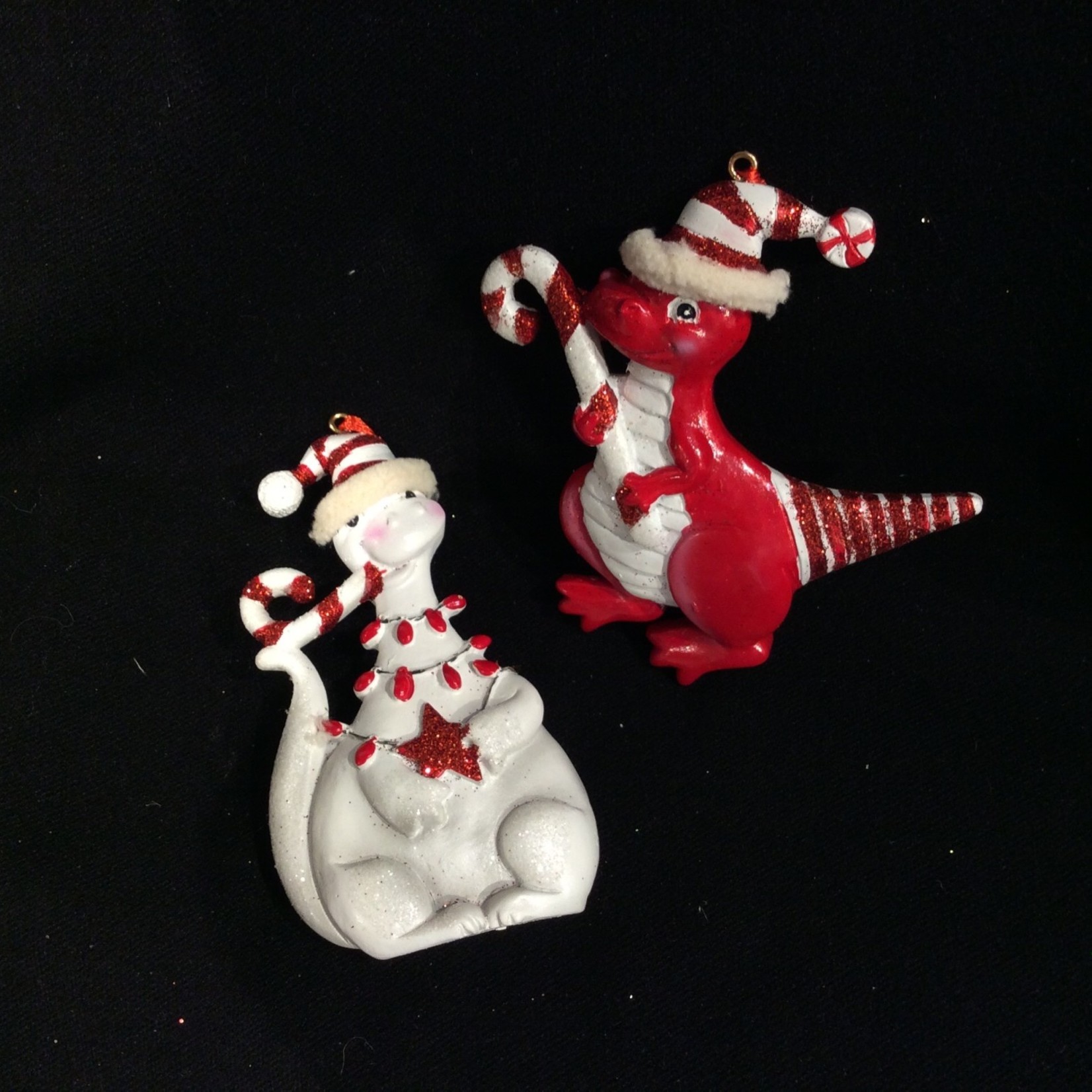 * Peppermint Dinosaur Orn 2A (White only)