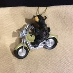 Bear on Harley Ornament