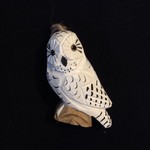 **Carved Snowy Owl Ornament
