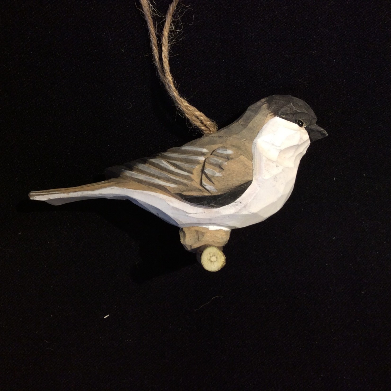 **Carved Chickadee Ornament