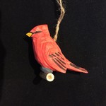 Carved Cardinal Orn