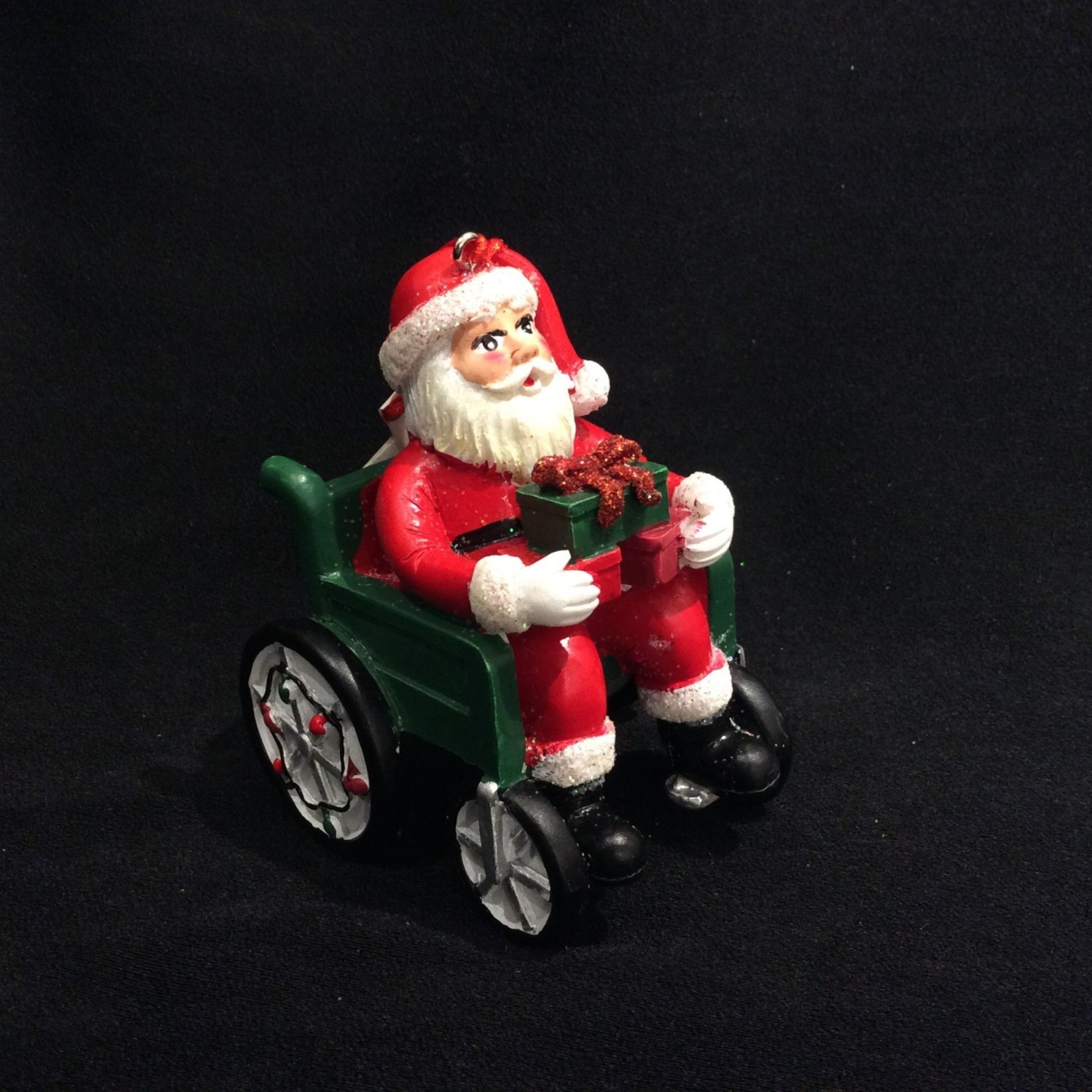 Santa in Wheelchair Orn