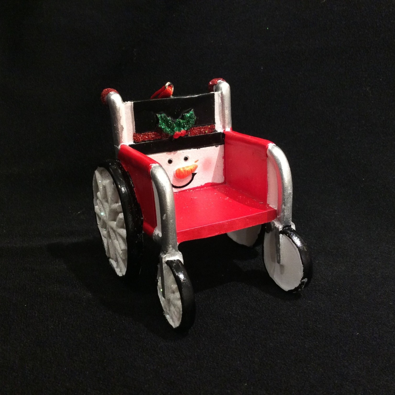 Wheelchair Christmas Ornament 