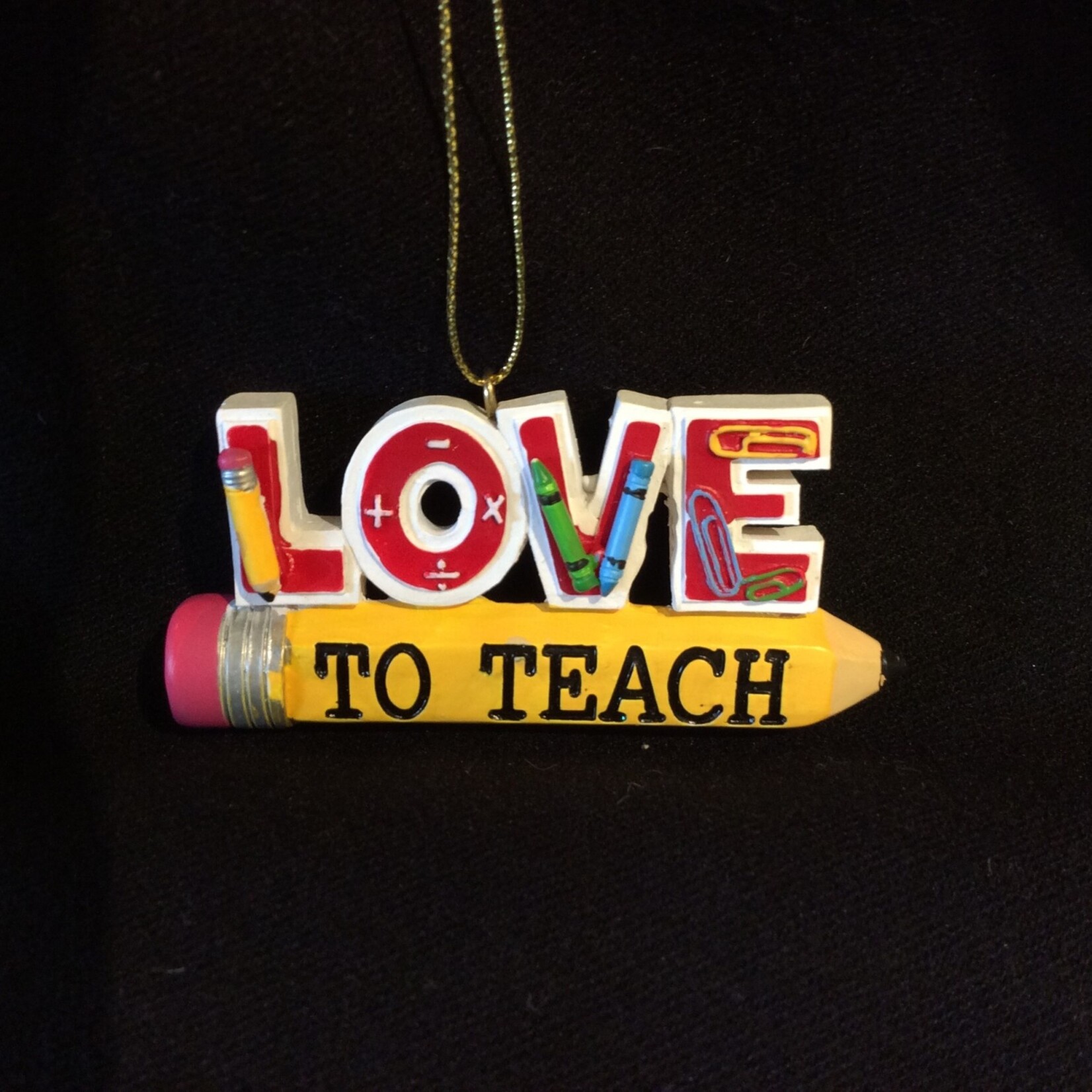 Love to Teach Pencil Orn