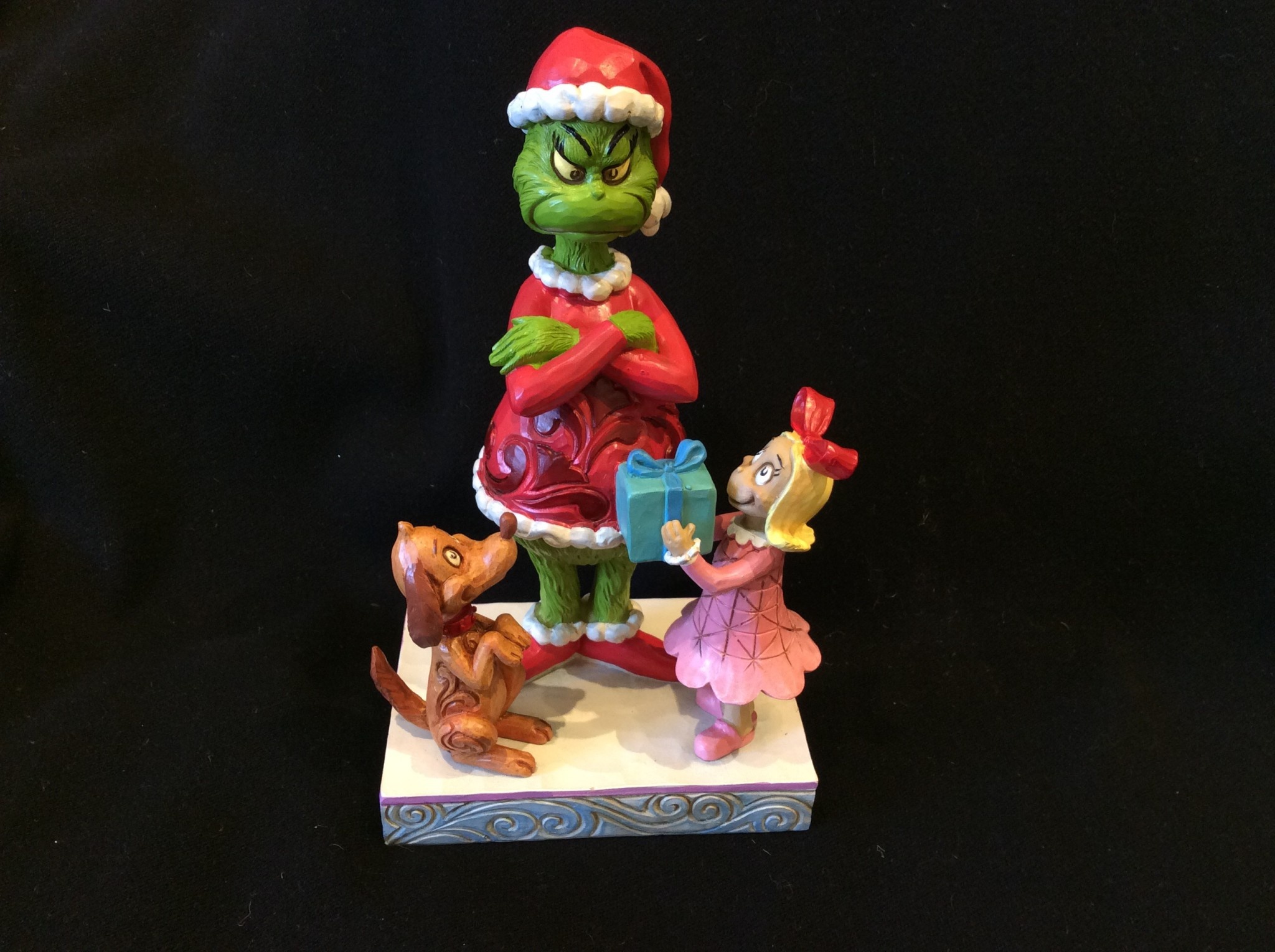 Jim Shore Grinch w/Max and Cindy Christmas Tyme
