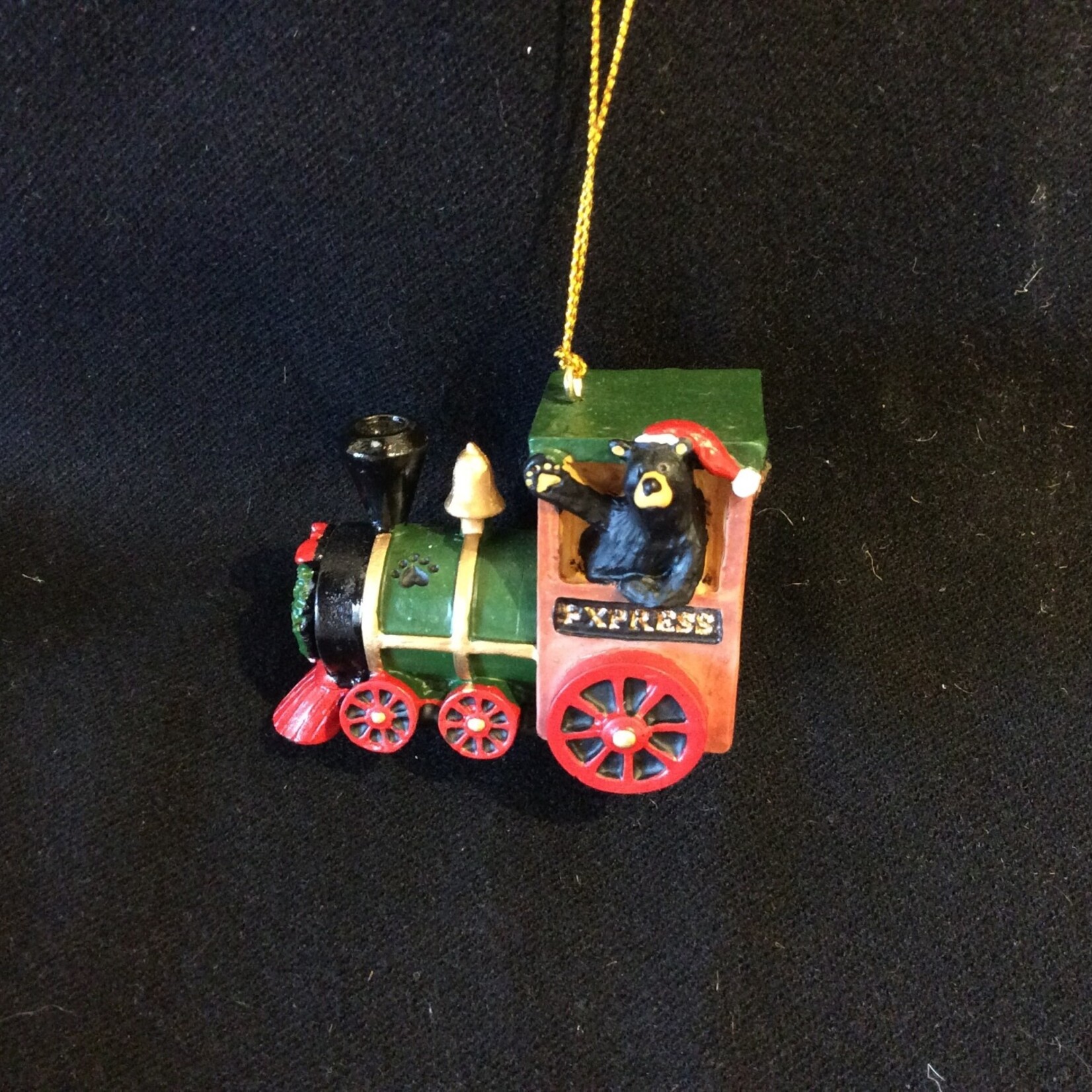 Bear Express Train Ornament