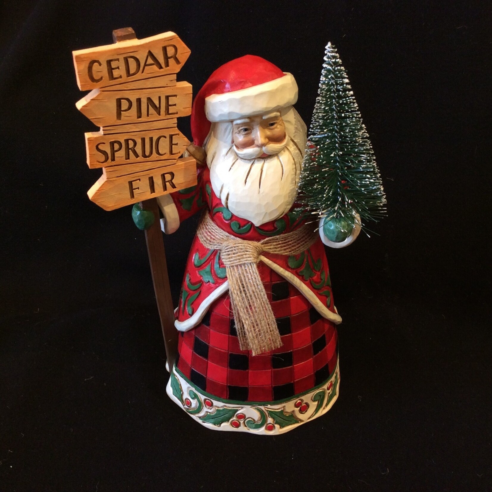 Jim Shore - 8.25” Santa with Tree