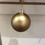 8cm Matte Gold Name Ball Modern