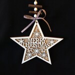 **7" Star Merry Christmas Orn