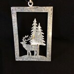 **5.5” Metal 3D Deer Ornament