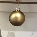 8cm Matte Gold Name Ball Classic