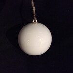 4" White Enamel Ball