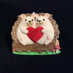 Hedgehog Couple w/Heart