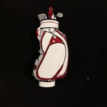 White/Red Golf Bag Orn