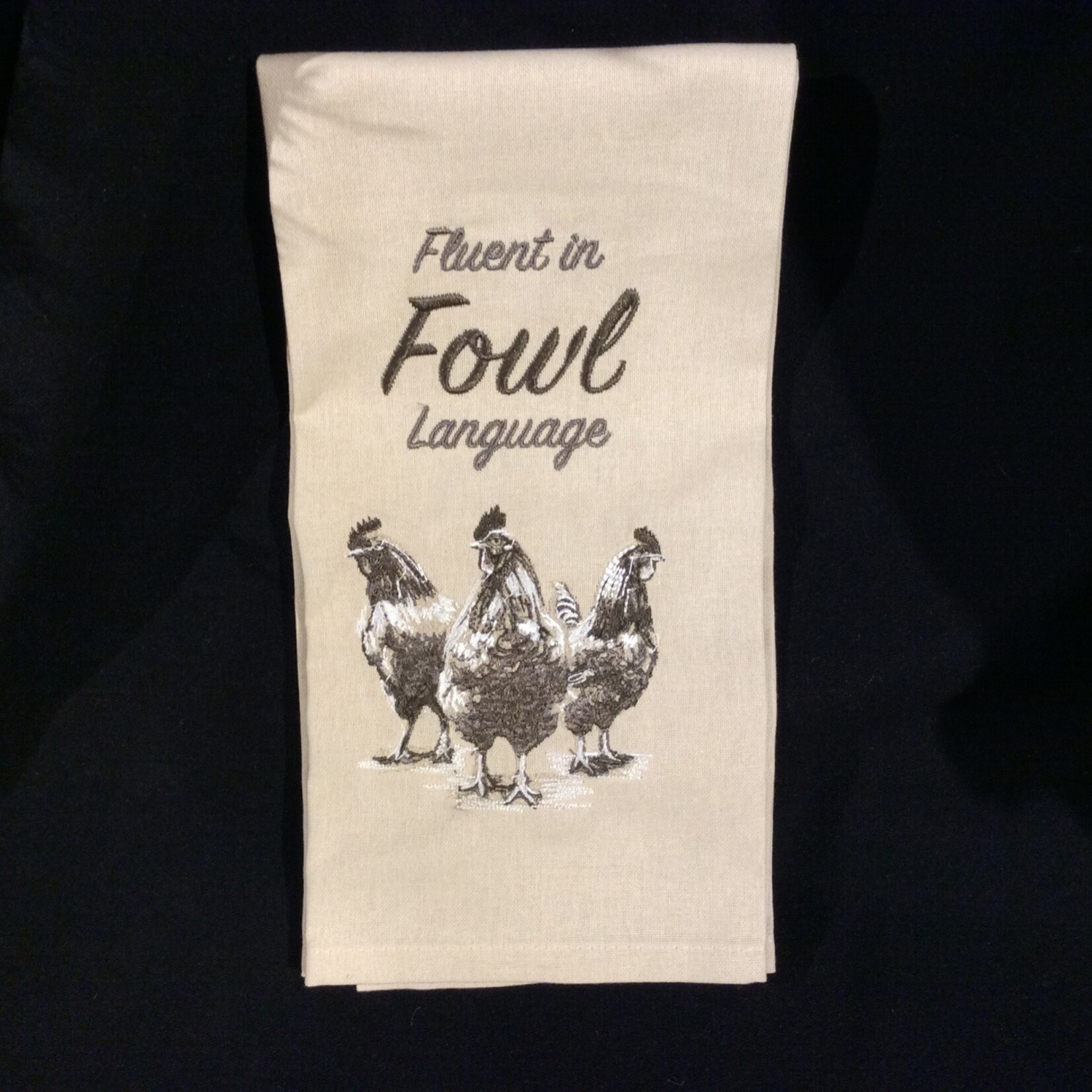 **Fowl Language Tea Towel