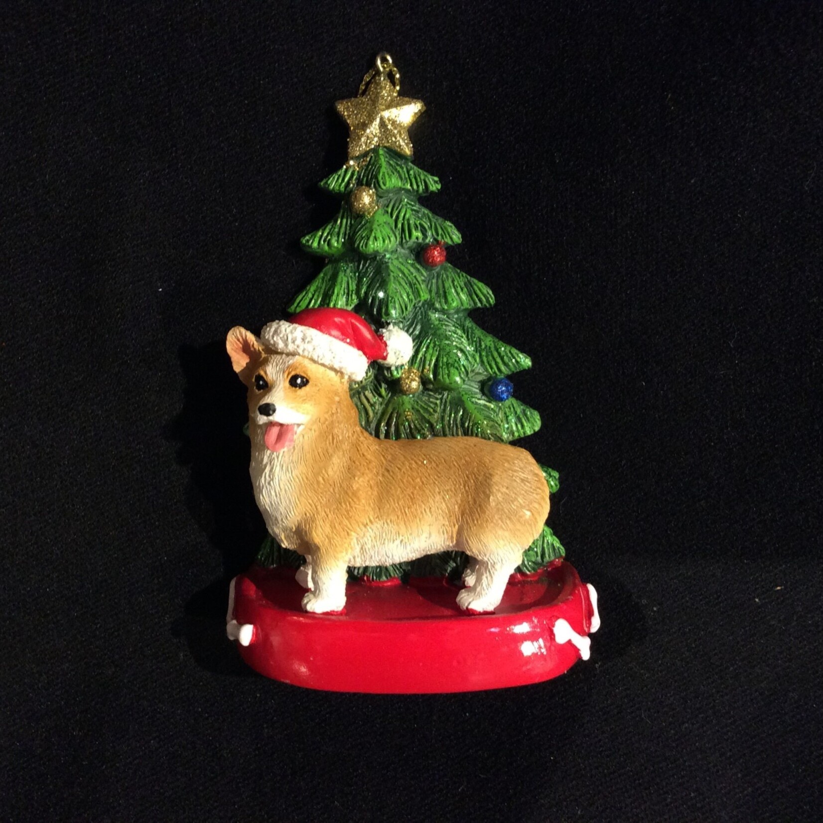 Corgi w/Tree Orn