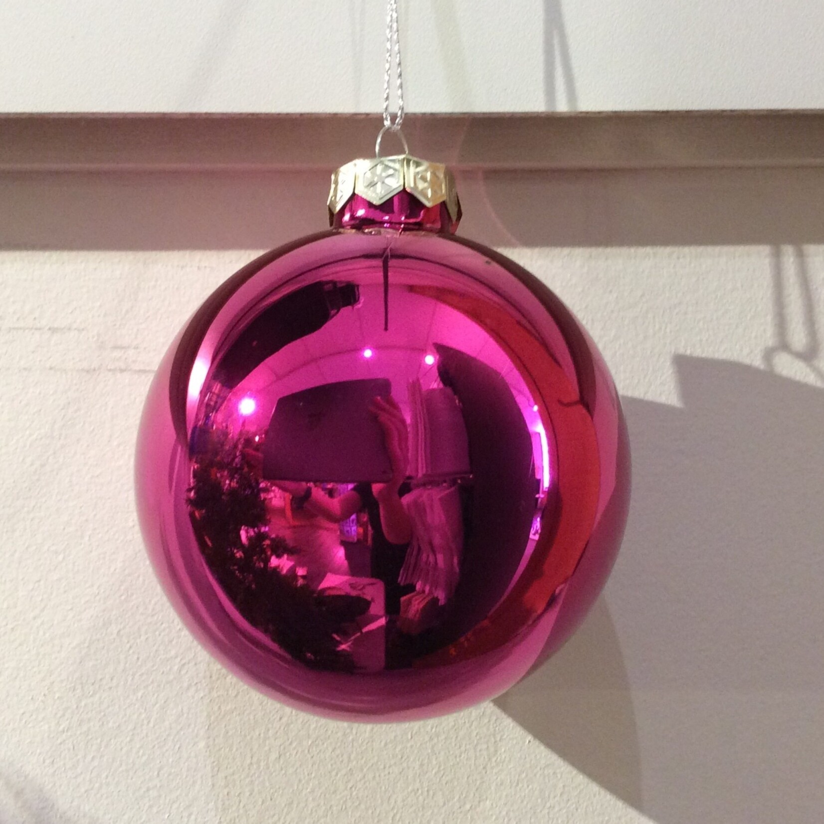 8cm Shiny Hot Pink Name Ball Classic
