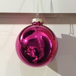 8cm Shiny Hot Pink Name Ball Modern