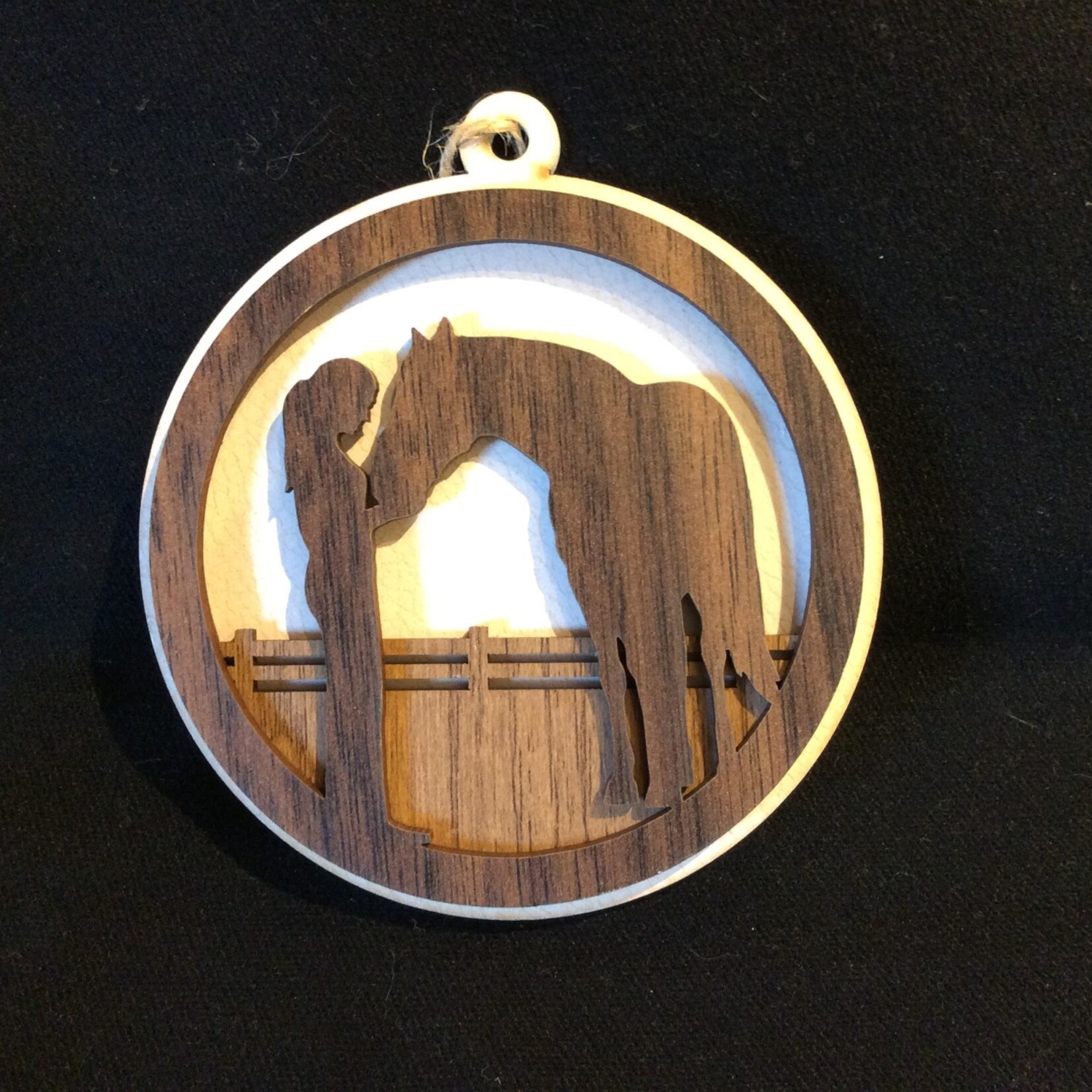 4" Wood Equestrian Disk