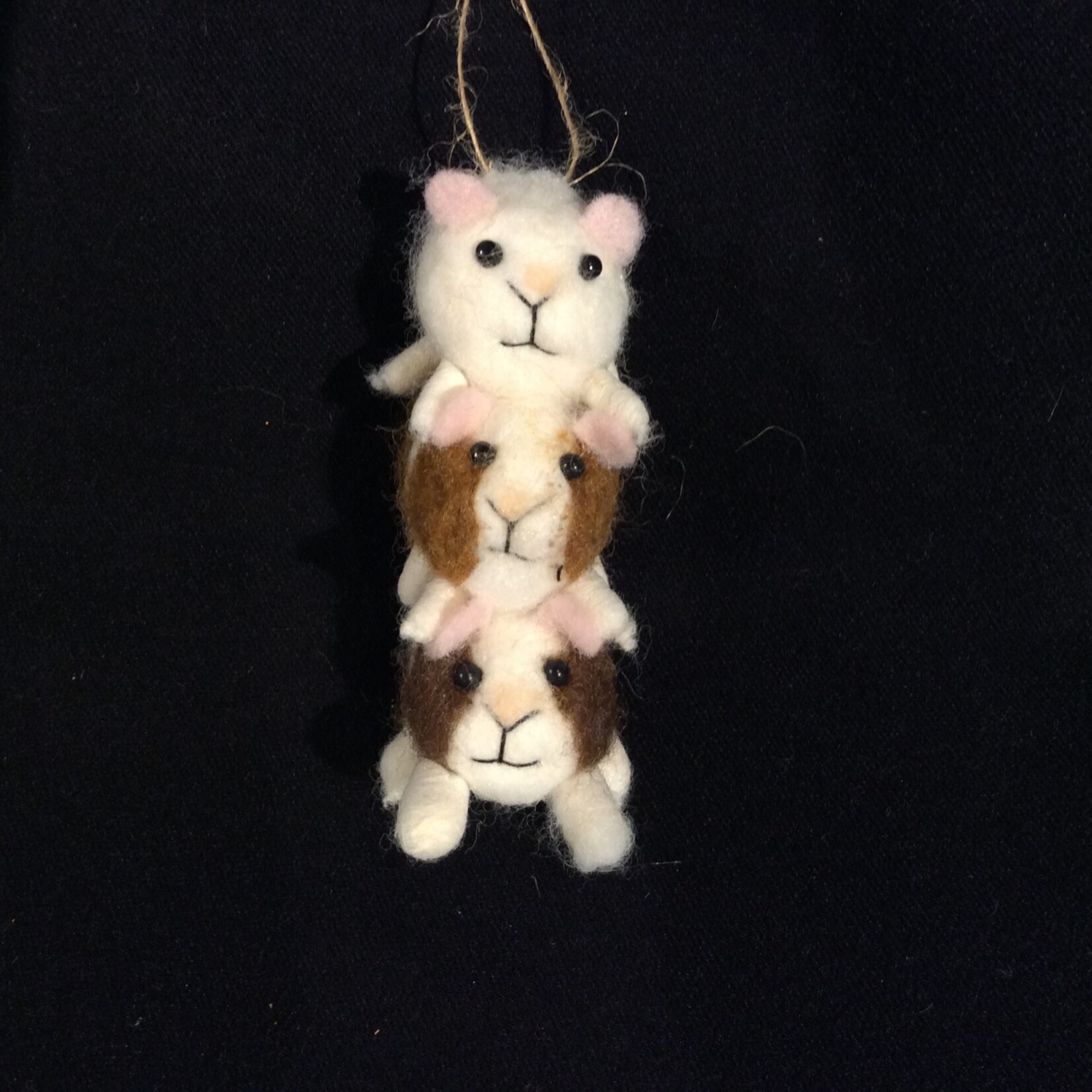 Felt Guinea Pig Stack Orn
