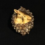 Bunnies in Pinecone Orn