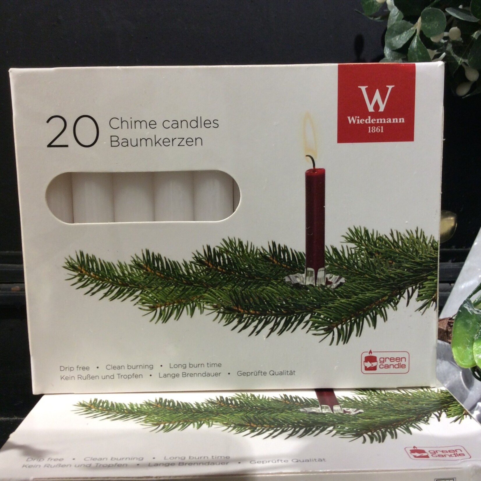 White Candles For Angel Chimes Box/20