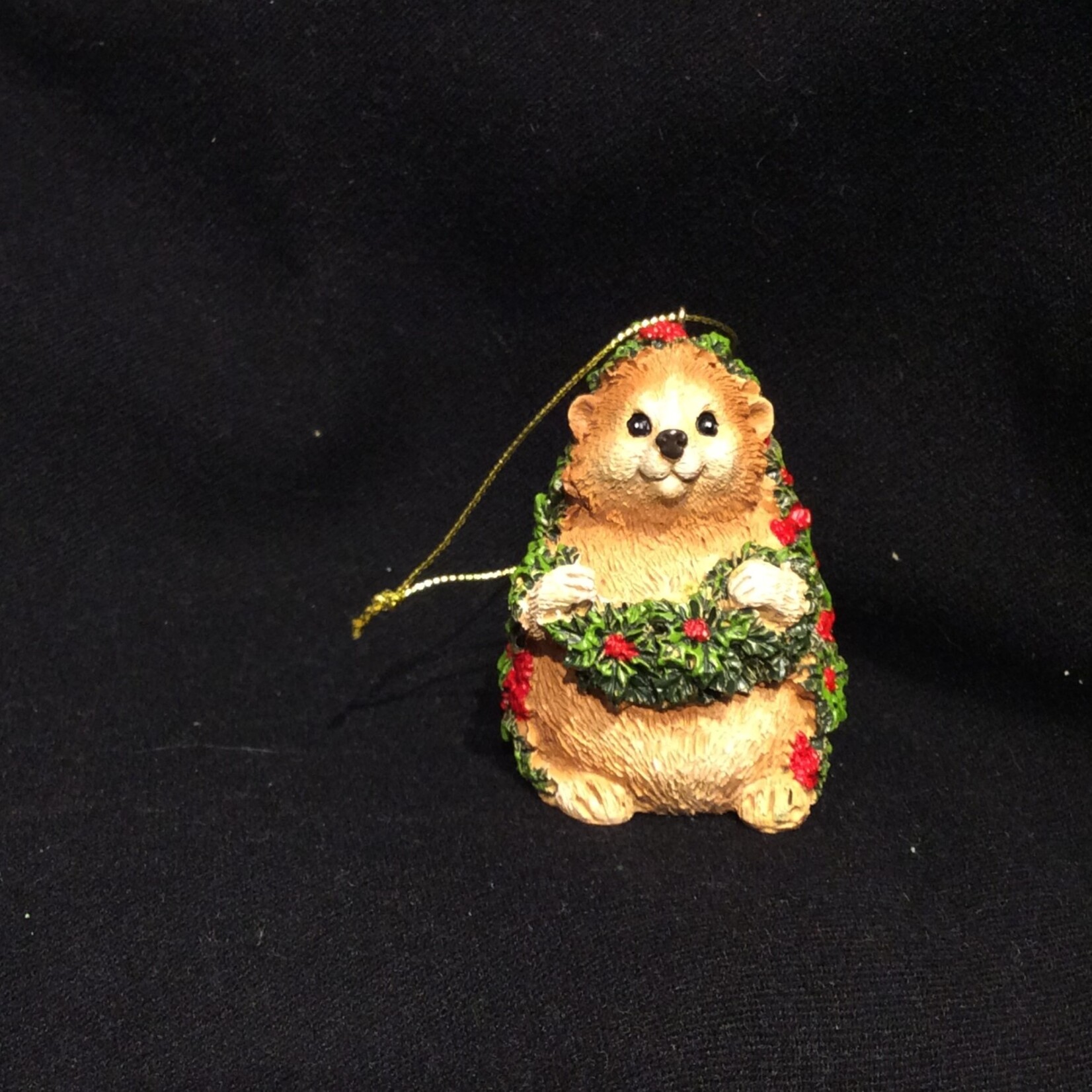 Carved Hedgehog Ornament