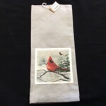 **Peaceful Cardinal Tea Towel