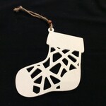 **White Stocking Ornament