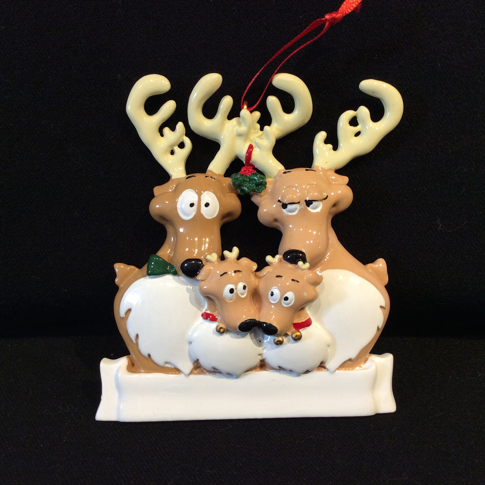 Reindeer Family Orn - 4