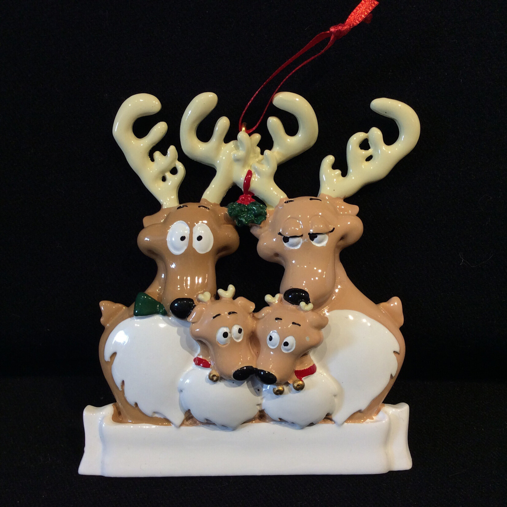 Reindeer Family Orn - 4
