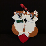Fox Couple Orn