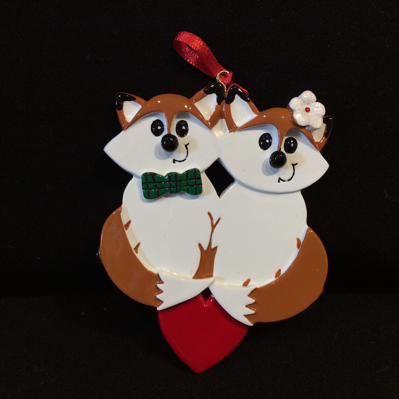 Fox Couple Orn