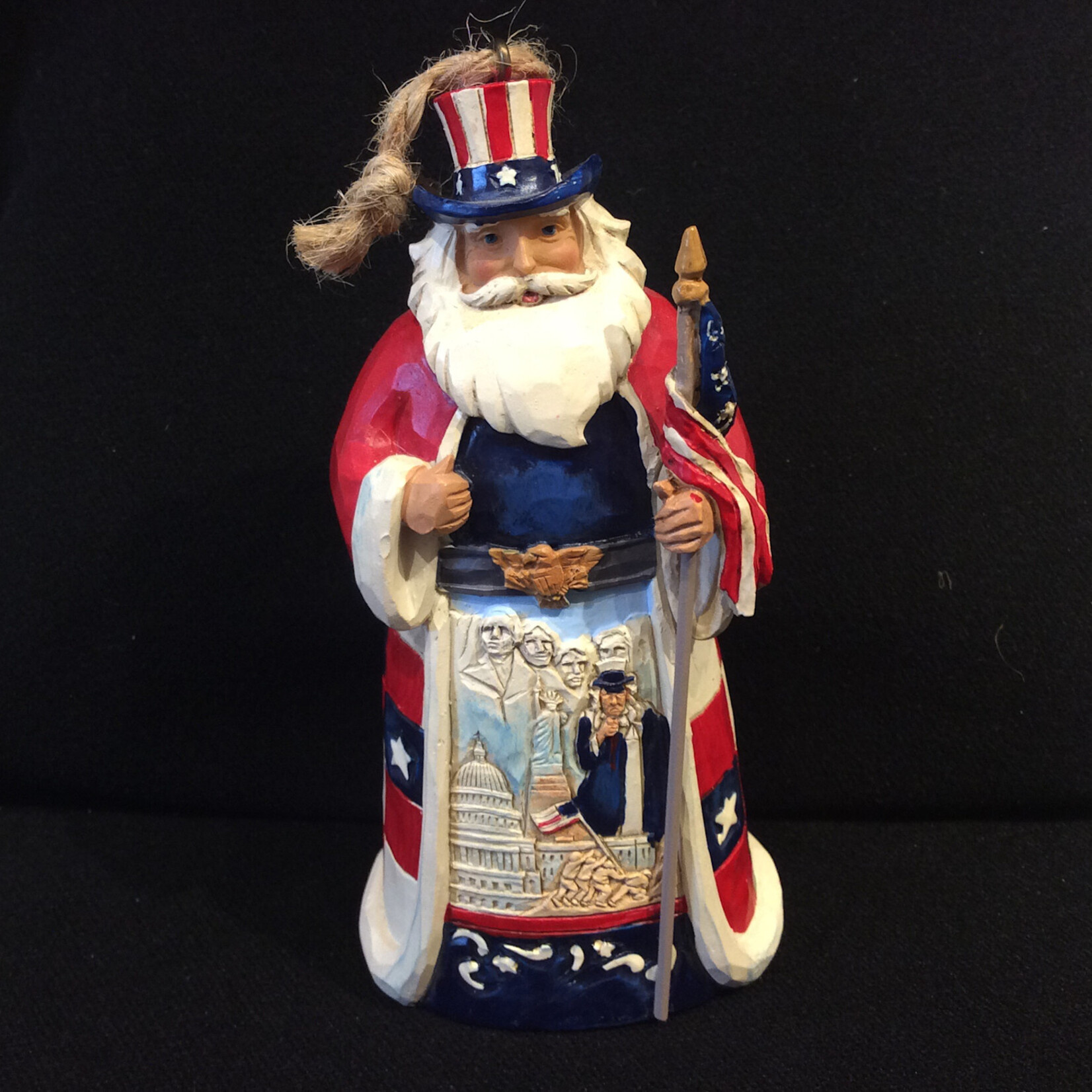 Jim Shore - 4.5" American Santa Orn