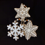 **3.5" MDF Snowflake Orn 3A
