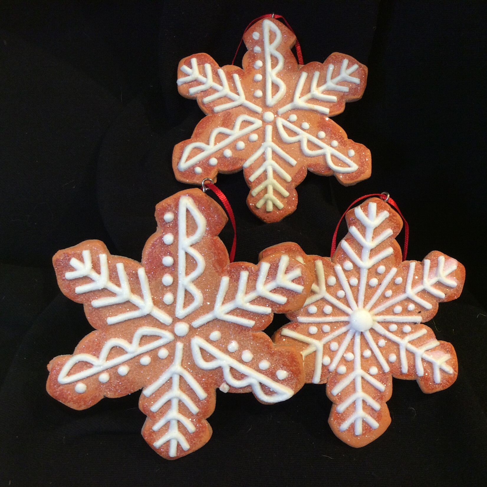 **Gingerbread Snowflake Orn 3A