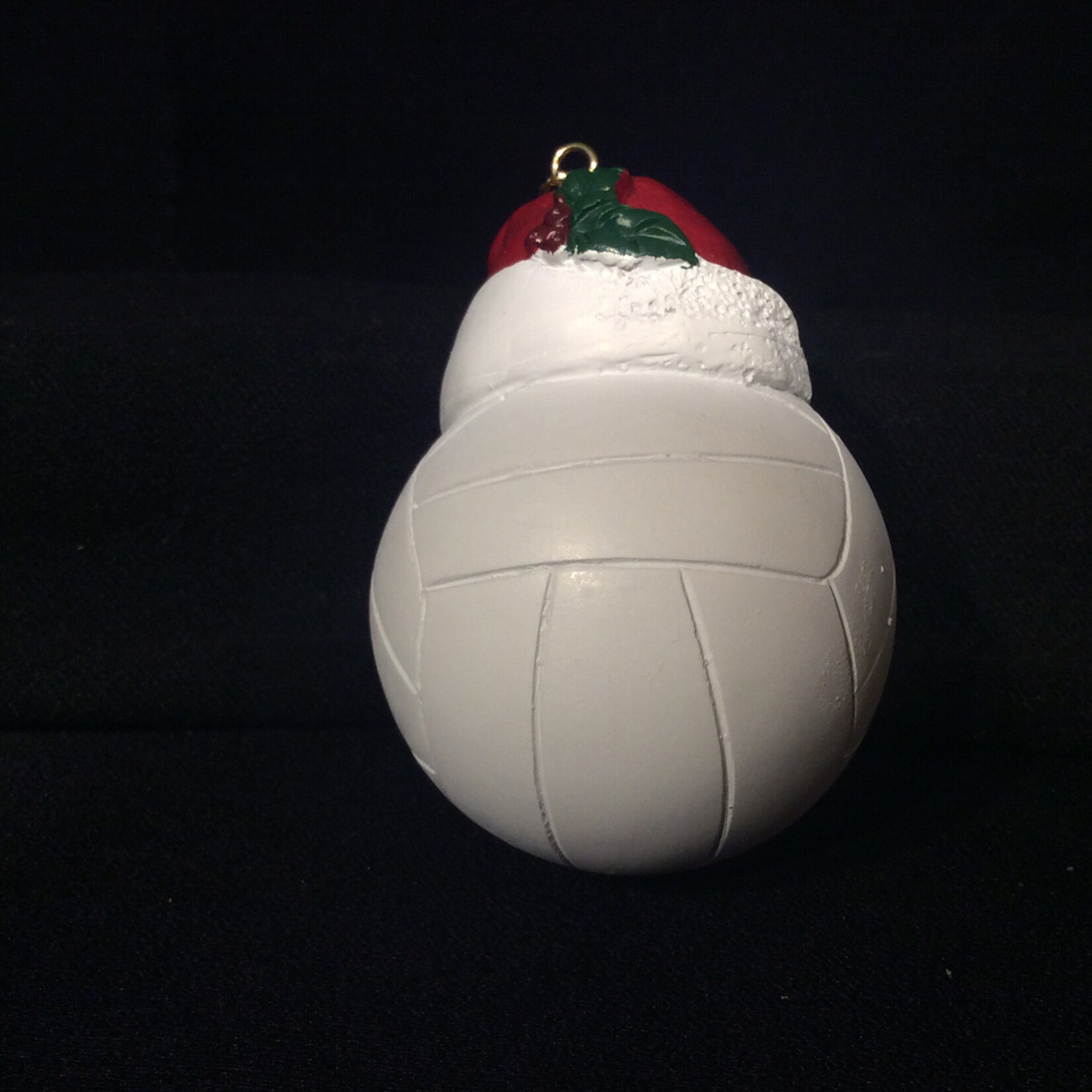Volleyball w/Santa Hat Orn