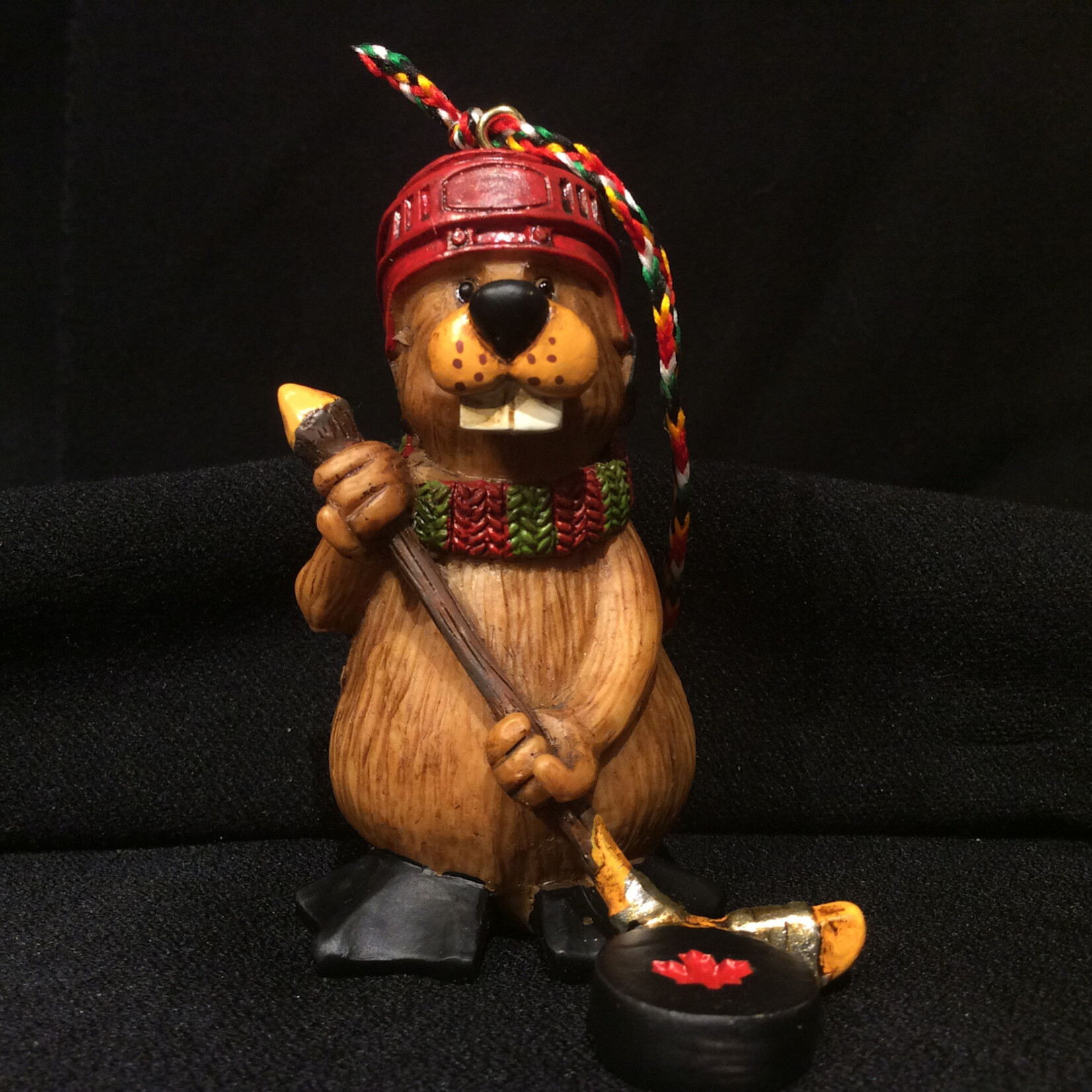 Buddy the Beaver Orn - Hockey