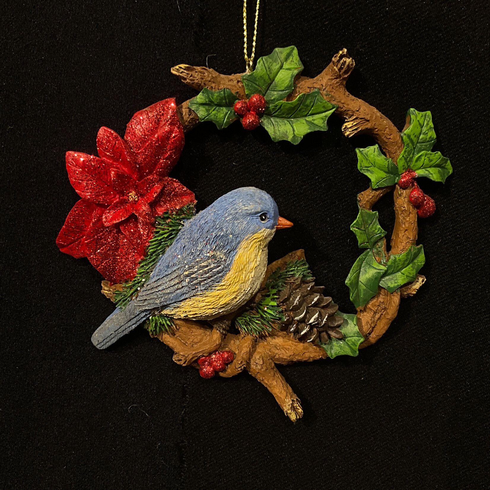 *Chickadee/Bluebird on Wreath 2A
