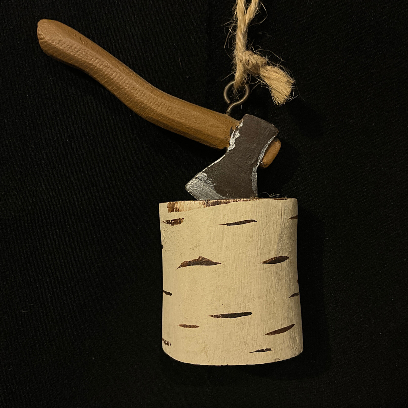 Axe in Stump Ornament